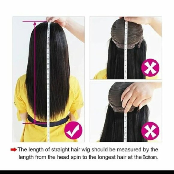 22inch Straight Human Hair Wigs/ Bangs - Picture 5 of 6